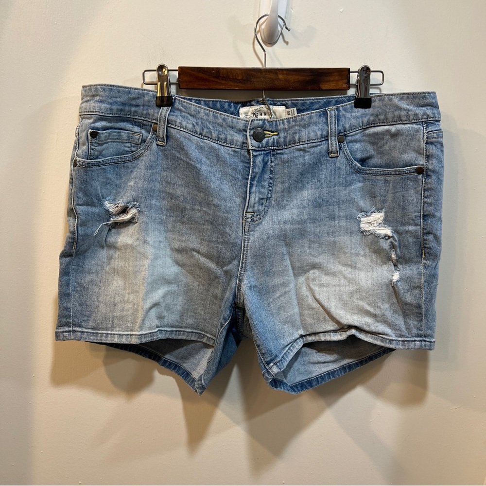 Torrid Distressed Denim Shorts